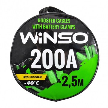 Провода-прикурювачі WINSO 200А, 2,5м, кругла сумка